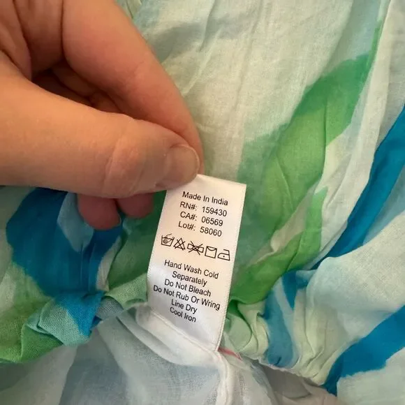 NWT Elan Women's White Cotton Puffy Elastic Waist Tank Top Large - Picture 7 of 7